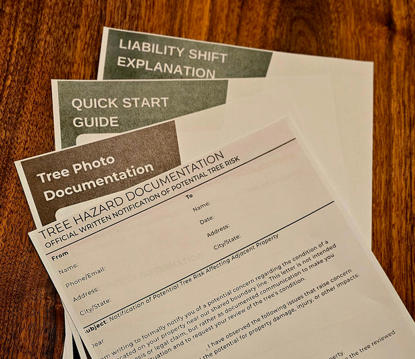 Tree Hazard Documentation Pack (Certified Mail Legal Protection Kit) Digital Download